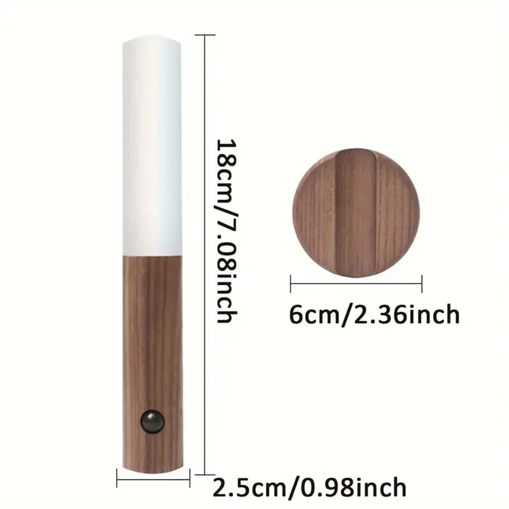 Mielmora Aura™ | Nordic Wood Motion Sensor Light
