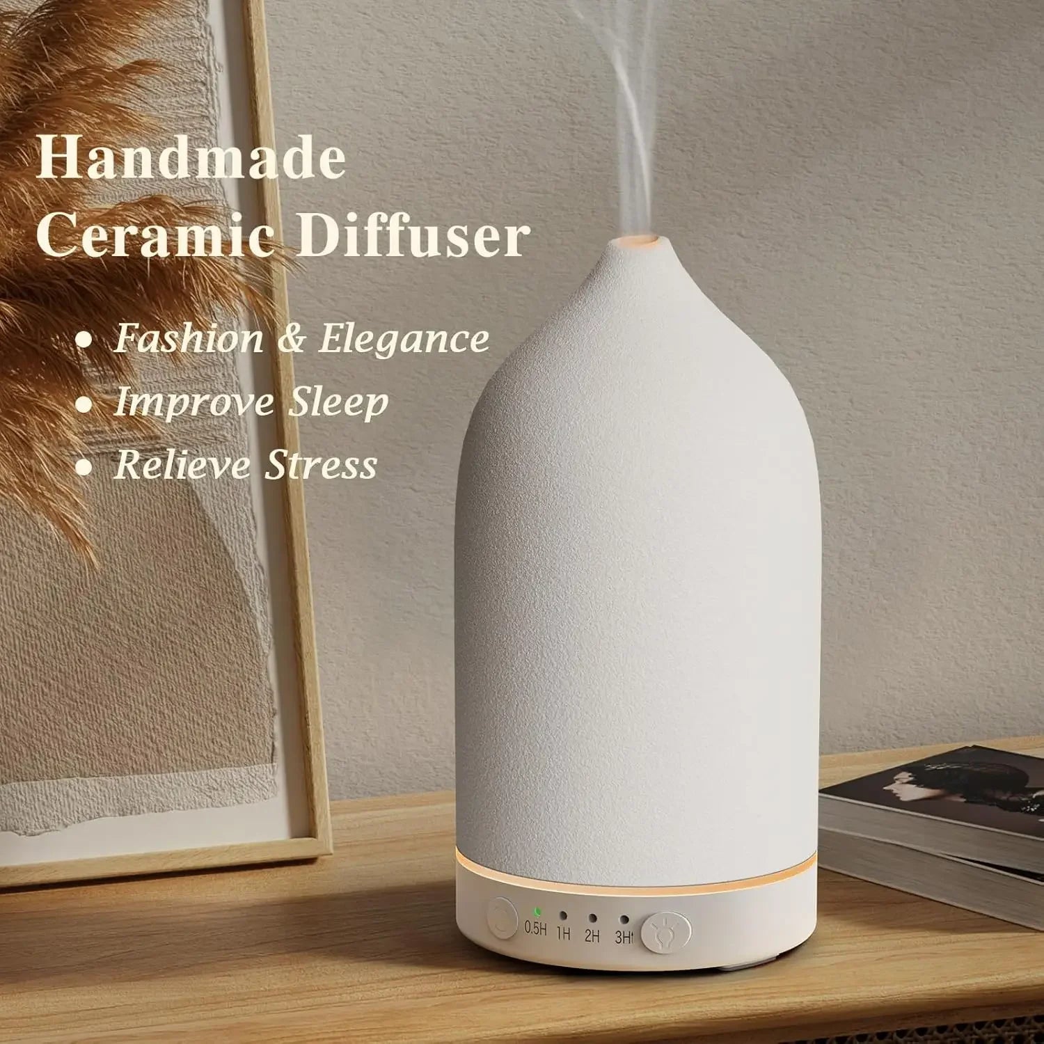 Mielmora Terra™ | Handcrafted Ceramic Stone Diffuser.