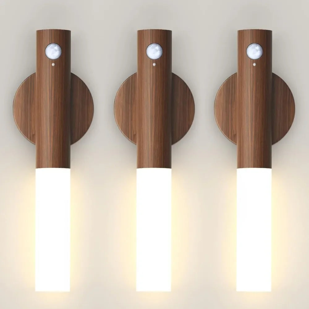 Mielmora Aura™ | Nordic Wood Motion Sensor Light