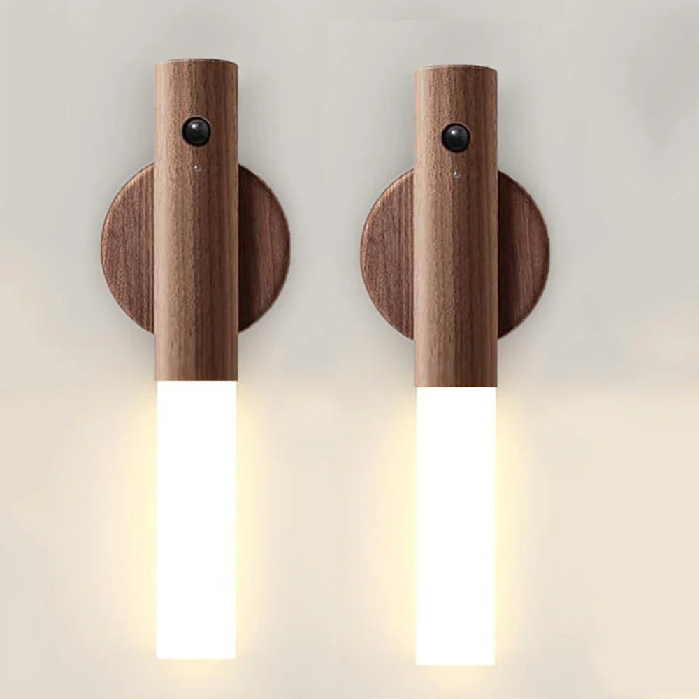 Mielmora Aura™ | Nordic Wood Motion Sensor Light